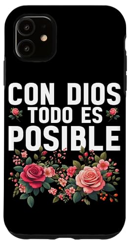 Con Dios Todo Es Posible Christlicher spanischer Anbeter Hülle für iPhone 11 Con Dios Todo Es Posible Christlicher spanischer Anbeter Hülle für iPhone 11 von Bible Reader Nuns Priests Worship Prayer Pastors