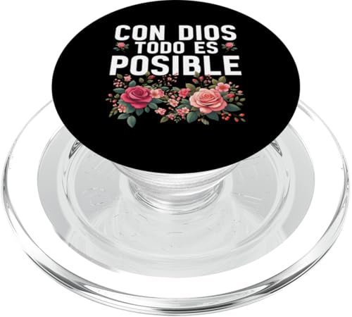 Con Dios Todo Es Posible Christlicher spanischer Anbeter PopSockets PopGrip für MagSafe Con Dios Todo Es Posible Christlicher spanischer Anbeter PopSockets PopGrip für MagSafe von Bible Reader Nuns Priests Worship Prayer Pastors