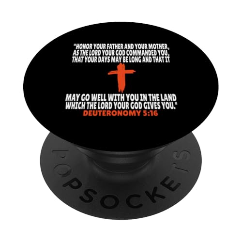 Deuteronomy 5:16 Bibelversen Schrift PopSockets Klebender PopGrip von + Bible Rise +