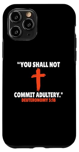 Deuteronomy 5:18 Bibelversen Schrift Hülle für iPhone 11 Pro von + Bible Rise +