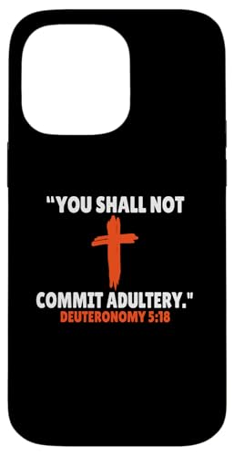 Deuteronomy 5:18 Bibelversen Schrift Hülle für iPhone 14 Pro Max Deuteronomy 5:18 Bibelversen Schrift Hülle für iPhone 14 Pro Max von + Bible Rise +