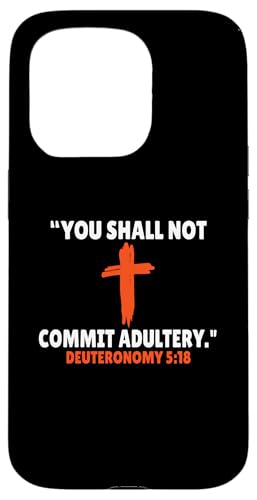 Deuteronomy 5:18 Bibelversen Schrift Hülle für iPhone 15 Pro von + Bible Rise +