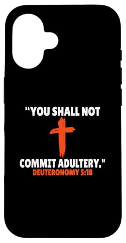 Deuteronomy 5:18 Bibelversen Schrift Hülle für iPhone 16 von + Bible Rise +