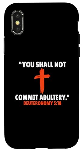 Deuteronomy 5:18 Bibelversen Schrift Hülle für iPhone X/XS Deuteronomy 5:18 Bibelversen Schrift Hülle für iPhone X/XS von + Bible Rise +