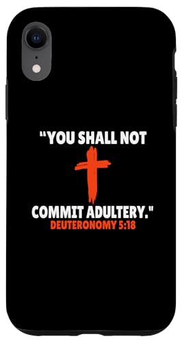 Deuteronomy 5:18 Bibelversen Schrift Hülle für iPhone XR Deuteronomy 5:18 Bibelversen Schrift Hülle für iPhone XR von + Bible Rise +