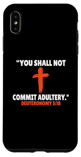 Deuteronomy 5:18 Bibelversen Schrift Hülle für iPhone XS Max von + Bible Rise +