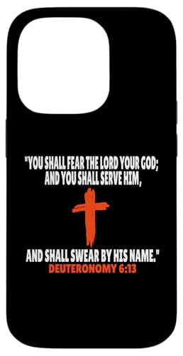 Deuteronomy 6:13 Bibelversen Schrift Hülle für iPhone 14 Pro Deuteronomy 6:13 Bibelversen Schrift Hülle für iPhone 14 Pro von + Bible Rise +