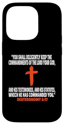 Deuteronomy 6:17 Bibelversen Schrift Hülle für iPhone 14 Pro Deuteronomy 6:17 Bibelversen Schrift Hülle für iPhone 14 Pro von + Bible Rise +