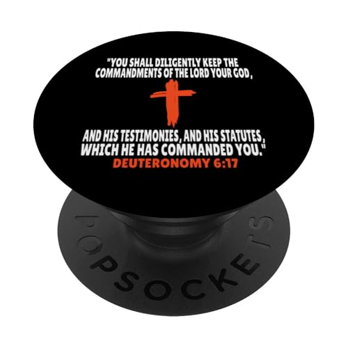 Deuteronomy 6:17 Bibelversen Schrift PopSockets Klebender PopGrip von + Bible Rise +