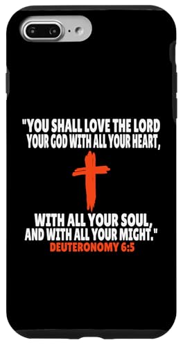 Deuteronomy 6:5 Bibelversen Schrift Hülle für iPhone 7 Plus/8 Plus von + Bible Rise +