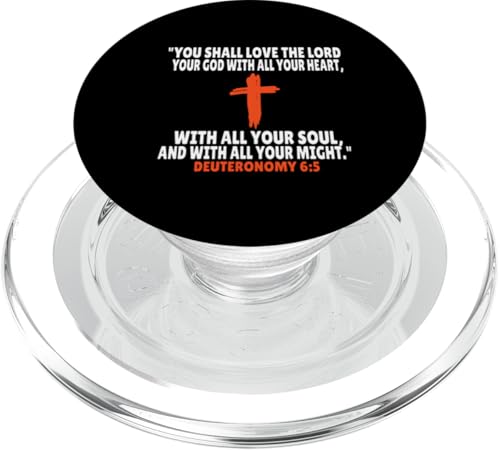 Deuteronomy 6:5 Bibelversen Schrift PopSockets PopGrip für MagSafe von + Bible Rise +
