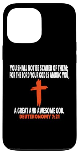 Deuteronomy 7:21 Bibelversen Schrift Hülle für iPhone 13 Pro Max von + Bible Rise +