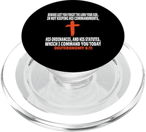 Deuteronomy 8:11 Bibelversen Schrift PopSockets PopGrip für MagSafe von + Bible Rise +