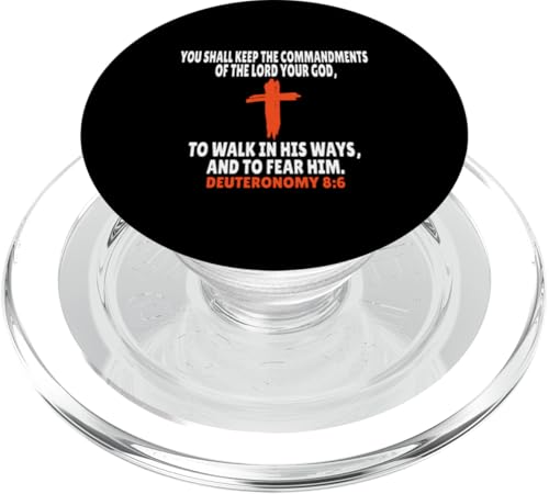 Deuteronomy 8:6 Bibelversen Schrift PopSockets PopGrip für MagSafe von + Bible Rise +