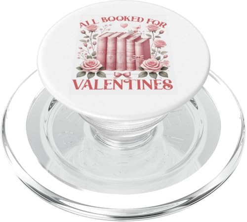 Bibliophile Book Lover's All Booked For Valentine's Day PopSockets PopGrip für MagSafe von Bibliophile Book Lovers Book Blogger Tees