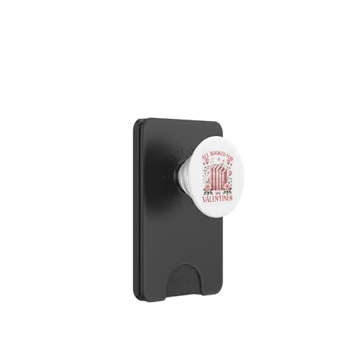 Bibliophile Book Lover's All Booked For Valentine's Day PopSockets PopWallet für MagSafe von Bibliophile Book Lovers Book Blogger Tees