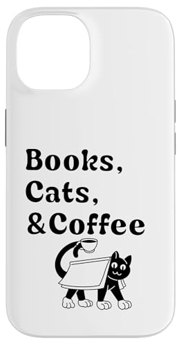 Book Lover's Books Katzen und Kaffee Hülle für iPhone 14 Book Lover's Books Katzen und Kaffee Hülle für iPhone 14 von Bibliophile Book Lovers Book Blogger Tees