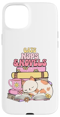 Cats Naps and Novels Book Lovers Design Hülle für iPhone 15 Plus Cats Naps and Novels Book Lovers Design Hülle für iPhone 15 Plus von Bibliophile Book Lovers Book Blogger Tees