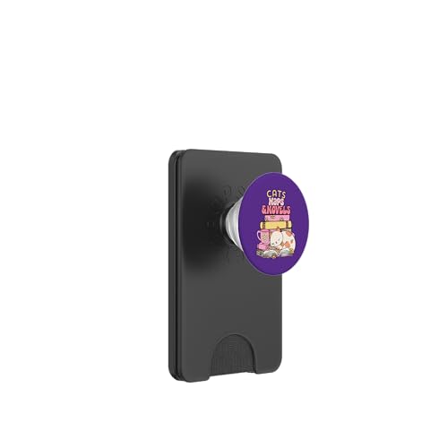Cats Naps and Novels Book Lovers Design PopSockets PopWallet für MagSafe Cats Naps and Novels Book Lovers Design PopSockets PopWallet für MagSafe von Bibliophile Book Lovers Book Blogger Tees