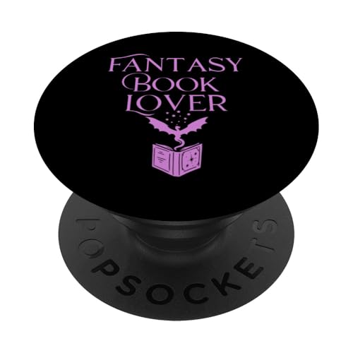 Fantasy Book Lover Dragons and Magic Bibliophile Design PopSockets Klebender PopGrip Fantasy Book Lover Dragons and Magic Bibliophile Design PopSockets Klebender PopGrip von Bibliophile Book Lovers Book Blogger Tees