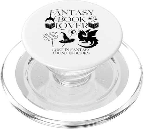 Fantasy Book Lover Dragons and Magic Bibliophile Design PopSockets PopGrip für MagSafe Fantasy Book Lover Dragons and Magic Bibliophile Design PopSockets PopGrip für MagSafe von Bibliophile Book Lovers Book Blogger Tees