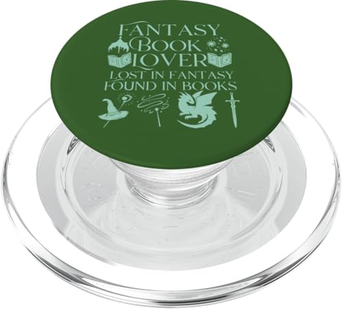 Fantasy Book Lover Dragons and Magic Bibliophile Design PopSockets PopGrip für MagSafe Fantasy Book Lover Dragons and Magic Bibliophile Design PopSockets PopGrip für MagSafe von Bibliophile Book Lovers Book Blogger Tees
