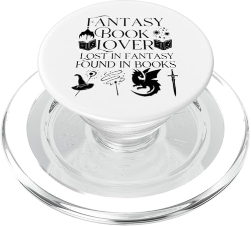 Fantasy Book Lover Dragons and Magic Bibliophile Design PopSockets PopGrip für MagSafe Fantasy Book Lover Dragons and Magic Bibliophile Design PopSockets PopGrip für MagSafe von Bibliophile Book Lovers Book Blogger Tees