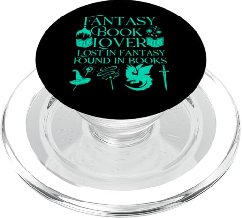 Fantasy Book Lover Dragons and Magic Bibliophile Design PopSockets PopGrip für MagSafe Fantasy Book Lover Dragons and Magic Bibliophile Design PopSockets PopGrip für MagSafe von Bibliophile Book Lovers Book Blogger Tees