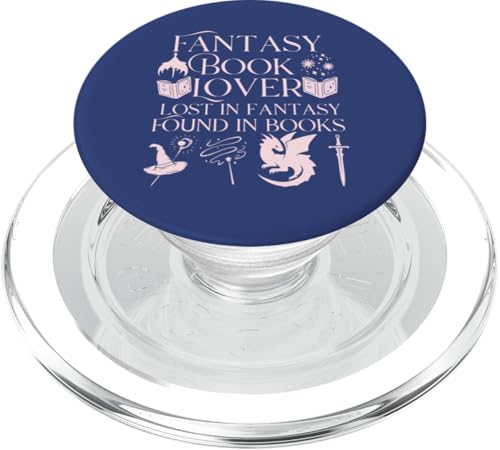 Fantasy Book Lover Dragons and Magic Bibliophile Design PopSockets PopGrip für MagSafe Fantasy Book Lover Dragons and Magic Bibliophile Design PopSockets PopGrip für MagSafe von Bibliophile Book Lovers Book Blogger Tees