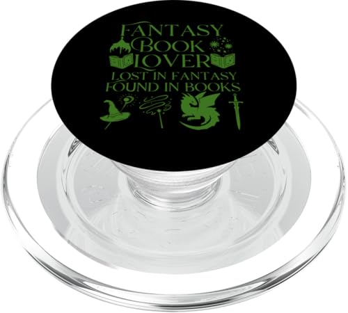 Fantasy Book Lover Dragons and Magic Bibliophile Design PopSockets PopGrip für MagSafe Fantasy Book Lover Dragons and Magic Bibliophile Design PopSockets PopGrip für MagSafe von Bibliophile Book Lovers Book Blogger Tees
