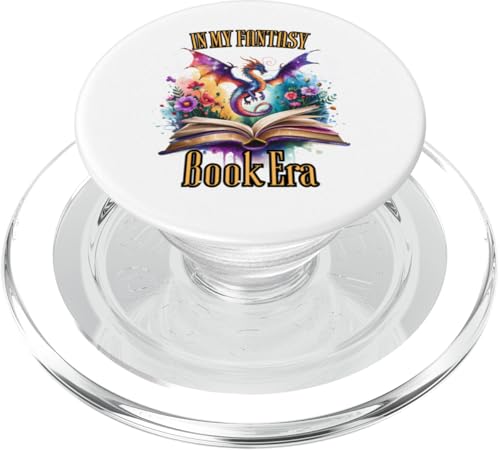 In My Fantasy Book Era Book Lover Dragon Tee PopSockets PopGrip für MagSafe von Bibliophile Book Lovers Book Blogger Tees