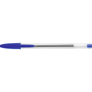 90 + 10 GRATIS: BIC Kugelschreiber Cristal® Medium transparent Schreibfarbe blau, 90 St. + GRATIS 10 St. von Bic