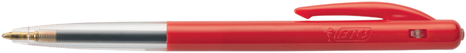 BIC Druckkugelschreiber M10, Strichfarbe: rot von Bic