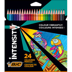 BIC INTENSITY Buntstifte farbsortiert, 24 St. von Bic