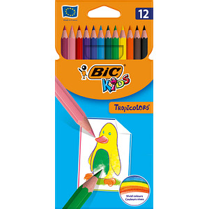 BIC Kids Tropicolor Buntstifte farbsortiert, 12 St. von Bic