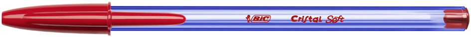 BIC Kugelschreiber Cristal Soft, Strichfarbe: rot von Bic