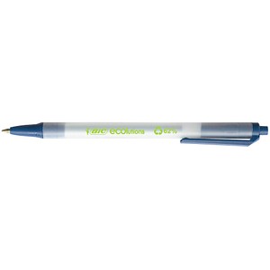 BIC Kugelschreiber ECOlutions® Clic Stic™ transparent Schreibfarbe blau, 1 St. von Bic