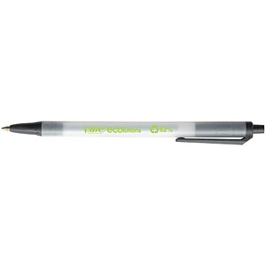 BIC Kugelschreiber ECOlutions® Clic Stic™ transparent Schreibfarbe schwarz, 1 St. von Bic