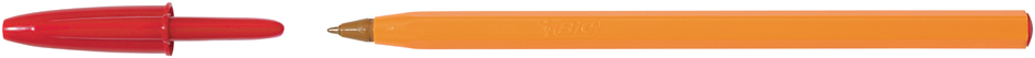 BIC Kugelschreiber Orange, Strichfarbe: rot von Bic