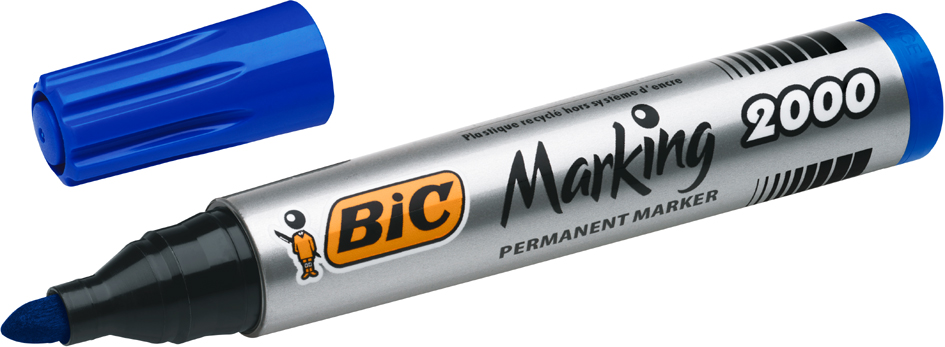 BIC Permanent-Marker Marking 2000 Ecolutions, blau von Bic
