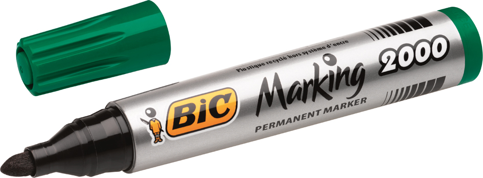 BIC Permanent-Marker Marking 2000 Ecolutions, grün von Bic
