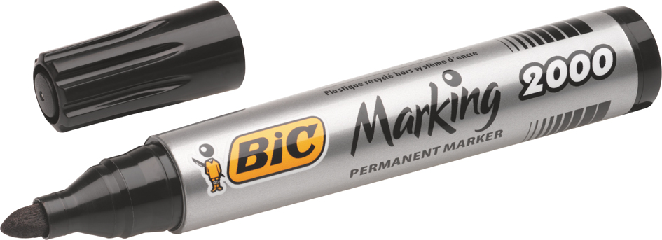 BIC Permanent-Marker Marking 2000 Ecolutions, schwarz von Bic
