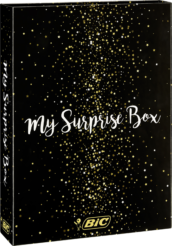 BIC Schreibset , My Surprise Box,  mit Notizbuch, 16-teilig von Bic