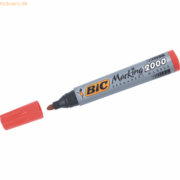 Bic Permanentmarker Marking 2000 Rundspitze 1,7mm rot von Bic