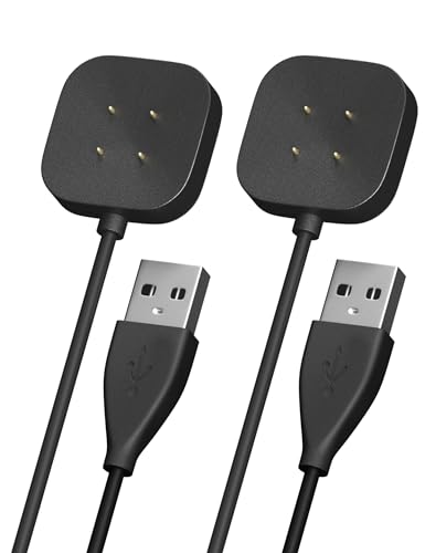 Bicmice [2er-Pack] Ladekabel kompatibel mit Fitbit Sense/Fitbit Versa 3, Ersatz-USB-Ladestation für Smart Watch Sense/Versa 3 von Bicmice