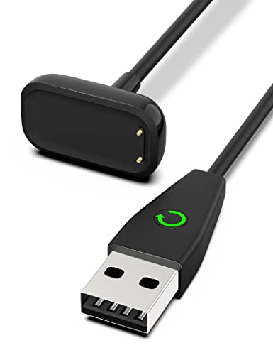 Bicmice 1 m Ersatz-Ladekabel für Fitbit Charge 5 & Luxe mit Neustart-Taste von Bicmice