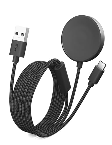 Bicmice Multi-Ladekabel für Samsung Galaxy Watch 6/6 Classic/5/5 Pro/4/4 Classic/3/Active 2/Active, 2-in-1 geflochtenes Nylon-Ladekabel mit USB-C für Handys, Tablets, Kopfhörer, mehrere Geräte von Bicmice