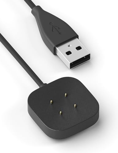 Bicmice Kompatibel mit Fitbit Sense & Versa 3 Ladegerät – Ersatz-Ladekabel Dock für Sense 2, Versa 4 Smartwatch – 90 cm langes magnetisches USB-Kabel von Bicmice