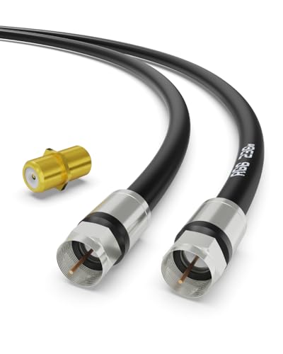 RG6 Koaxialkabel für TV,Antenne,Satellitenempfänger,Digital Router,Kabel Modem,Kabelbox Koaxialkabel Extender High-Speed Internet Breitband und Digital TV Antenne Satelliten Kabel Verlängerung-2M von Bicmice
