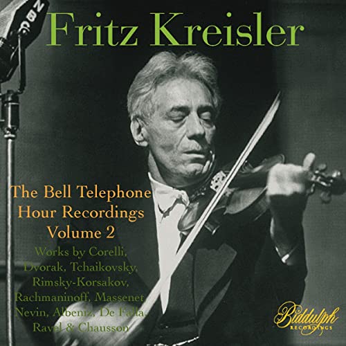 Kreisler-The Bell Telephone Recordings: Vol. 2 von Biddulph Recordings (Naxos Deutschland Musik & Video Vertriebs-)